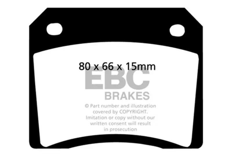 Ebc 67-69 Fiat Dino 2 Ultimax2 Rear Brake Pads 1