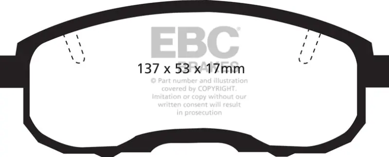 Ebc 95-99 Infiniti I30 3.0 Ultimax2 Front Brake Pads 1