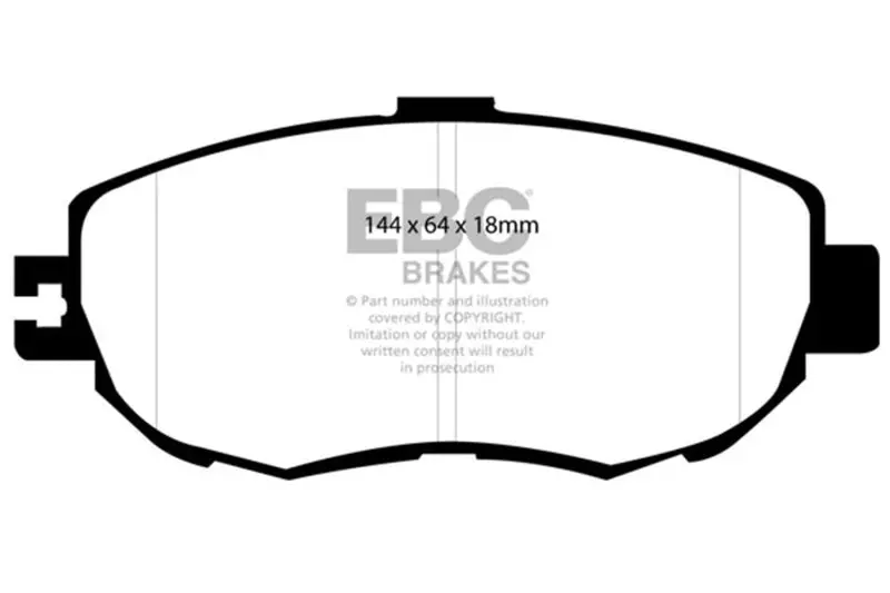Ebc 93-94 Lexus Ls400 4.0 Ultimax2 Front Brake Pads 1