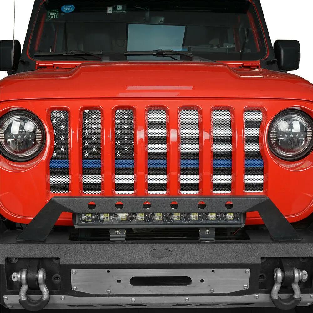 Thin Blue Line Flag Grille Insert 1
