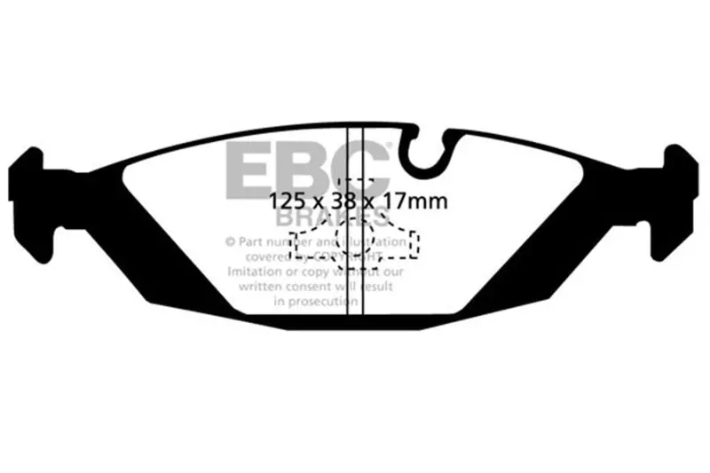 Ebc 83-85 Bmw 318 1.8 (E30) Ultimax2 Rear Brake Pads 1