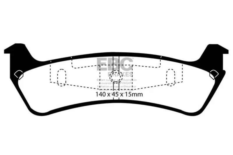 Ebc 95-01 Ford Explorer 4.0 2Wd Ultimax2 Rear Brake Pads 1