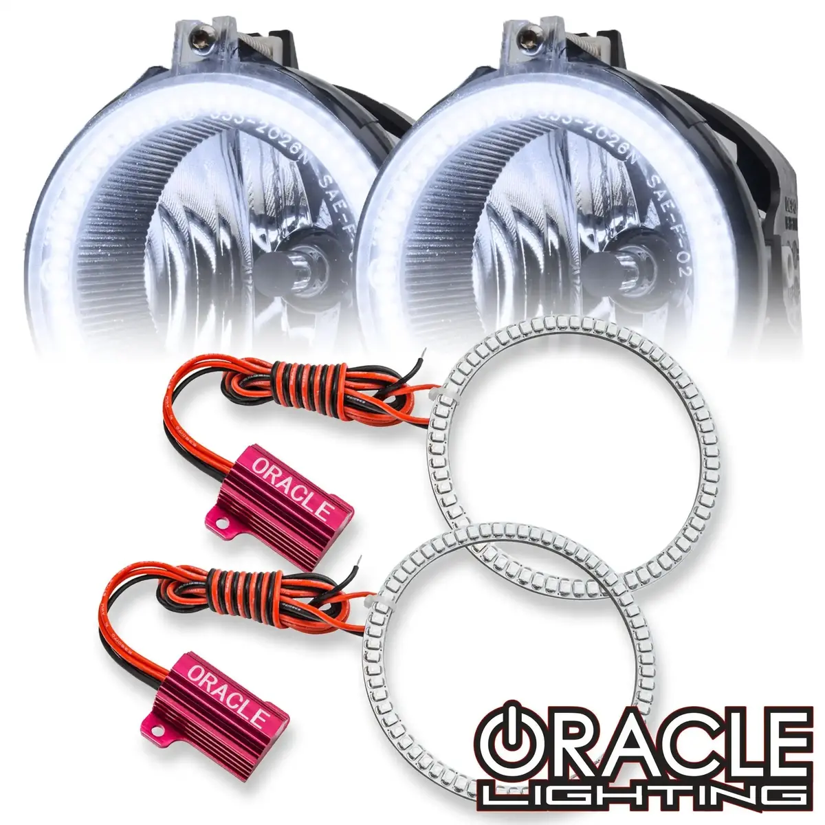 Oracle Lighting 2008-2014 Dodge Challenger Led Fog Light Halo Kit - Standard Mount 1