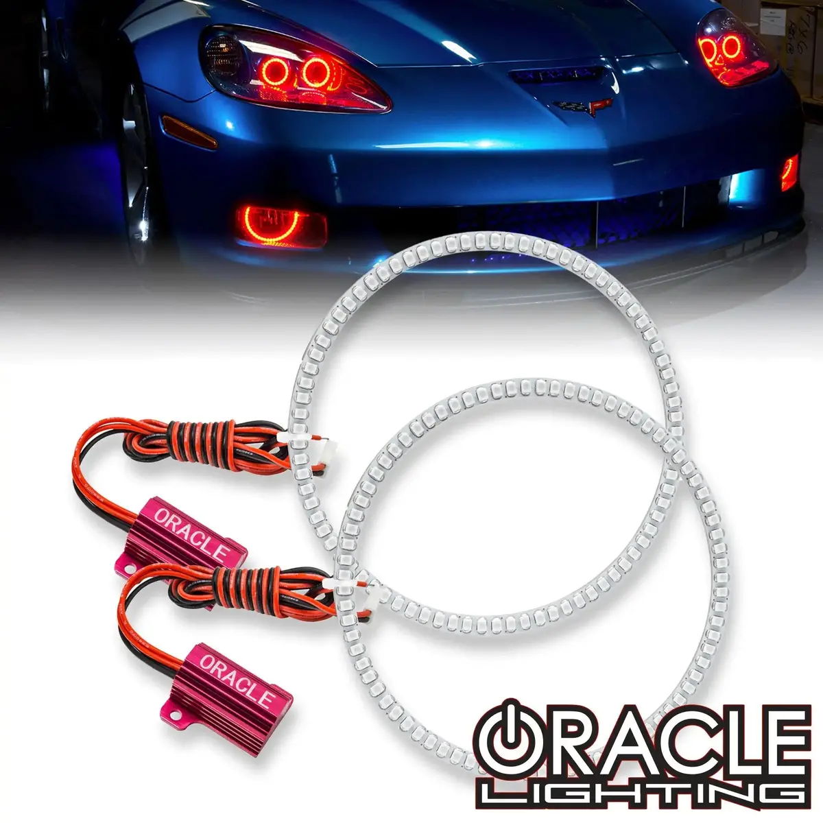 Oracle Lighting 2005-2013 Chevrolet Corvette C6 Led Fog Light Halo Kit 1