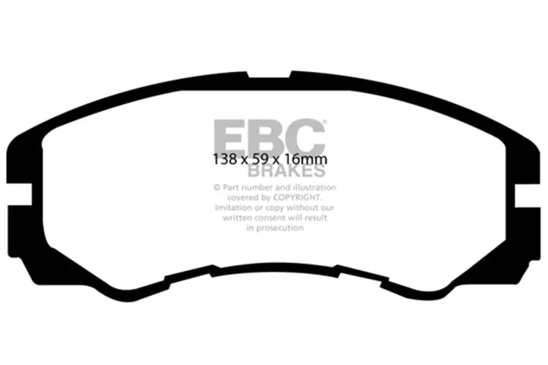Ebc 96-98 Acura Slx 3.2 Ultimax2 Front Brake Pads 1