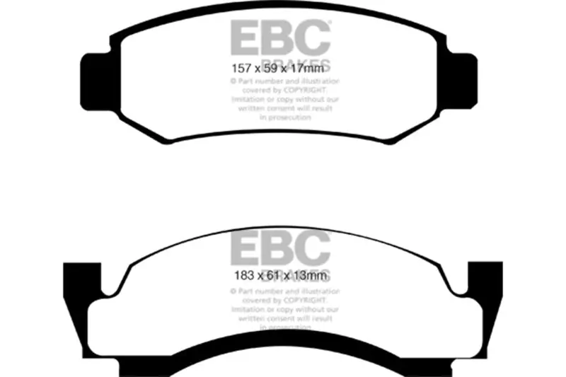 Ebc 74 Amc Ambassador 5 Ultimax2 Front Brake Pads 1