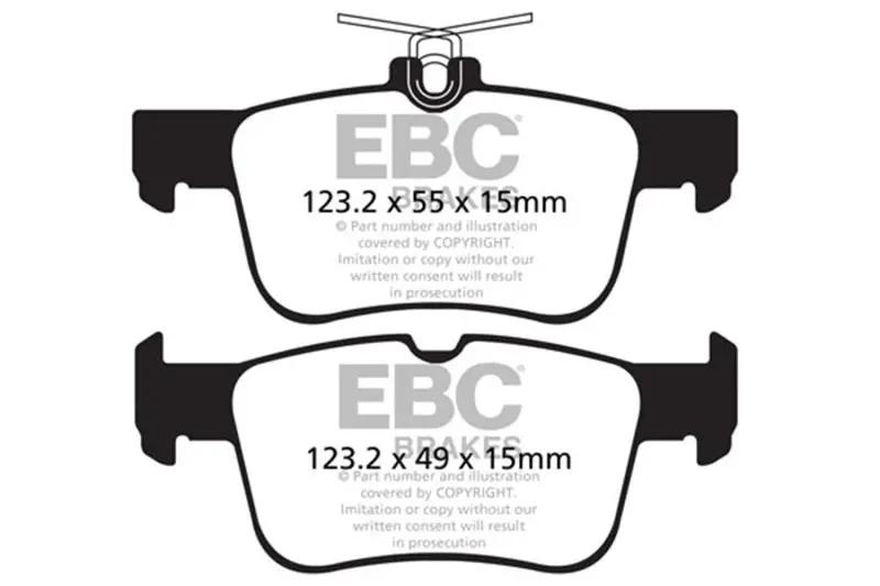 Ebc 13+ Ford Fusion 1.6 Turbo Ultimax2 Rear Brake Pads 1
