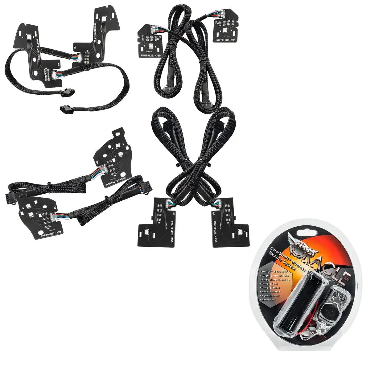 Oracle Lighting 2019-2024 Dodge Ram 1500 Colorshift Rgb+W Headlight Drl Upgrade Kit - Reflector Led Headlights 3