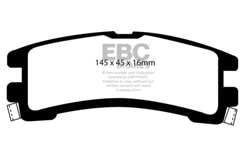 Ebc 87-95 Nissan Pathfinder 3.0 Ultimax2 Rear Brake Pads 1
