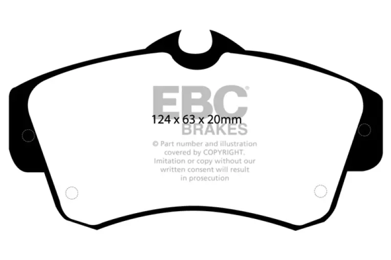 Ebc 00-11 Chrysler Pt Cruiser 2.4 Ultimax2 Front Brake Pads 1