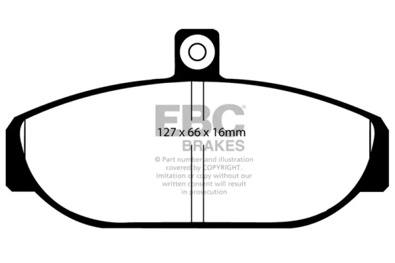 Ebc 85-93 Volvo 740 2.1 (Girling) Ultimax2 Front Brake Pads 1