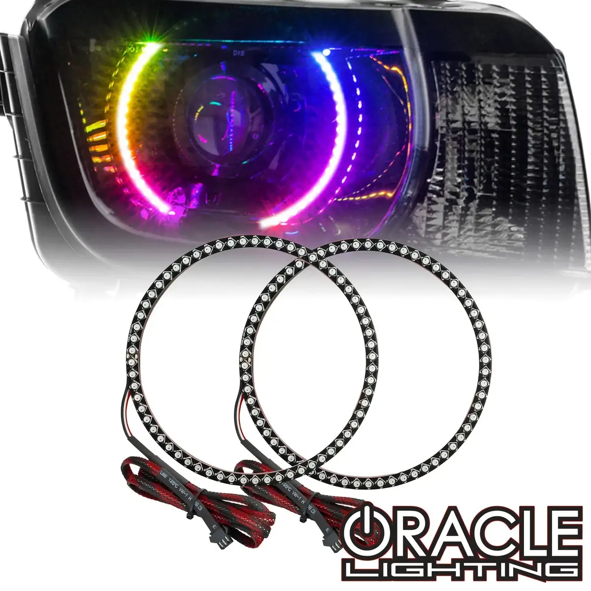 Oracle Lighting 2010-2013 Chevrolet Camaro Dynamic Colorshift Headlight Halo Kit 1