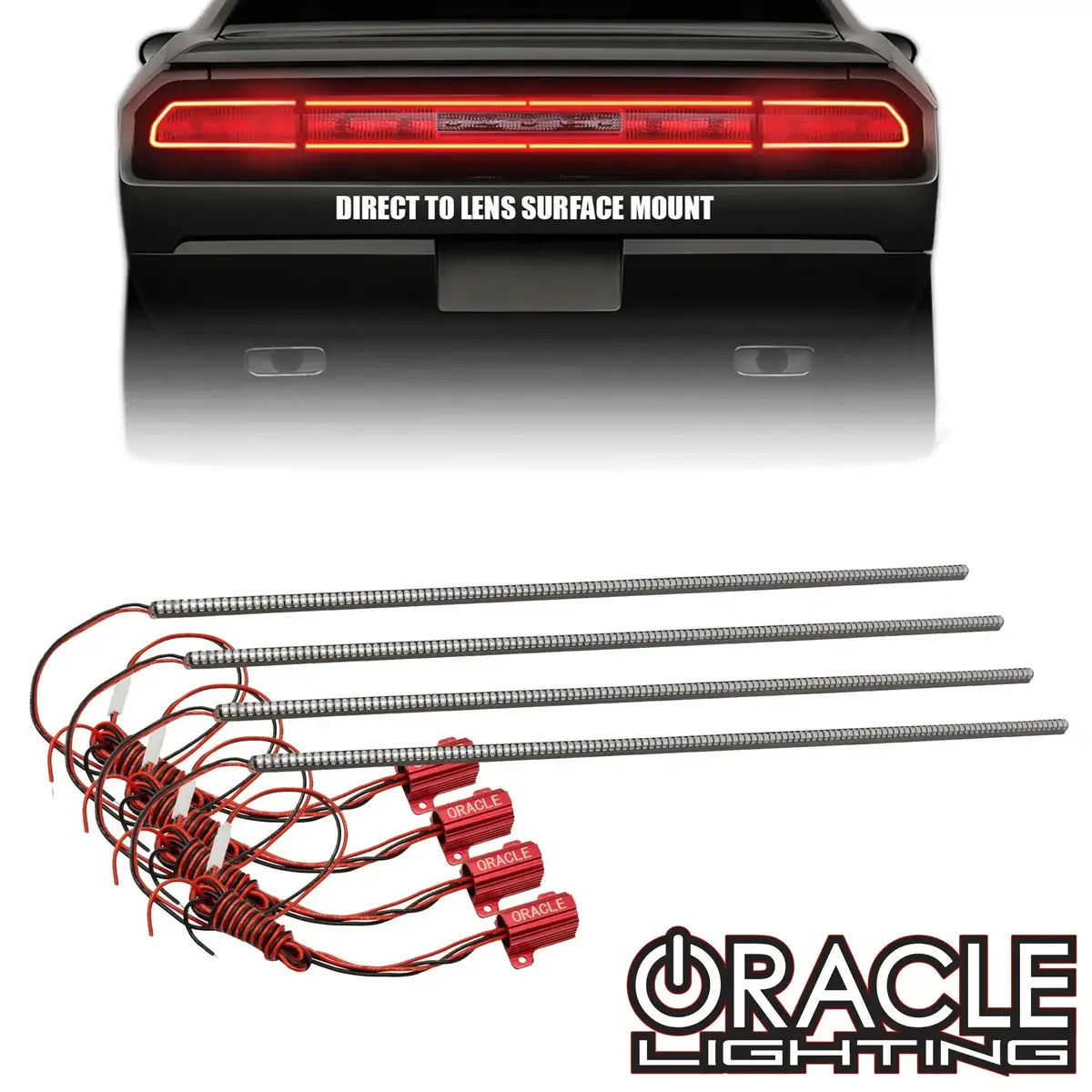Dodge Challenger 2008-2014 Oracle Led Waterproof Afterburner Kit Center Section 1