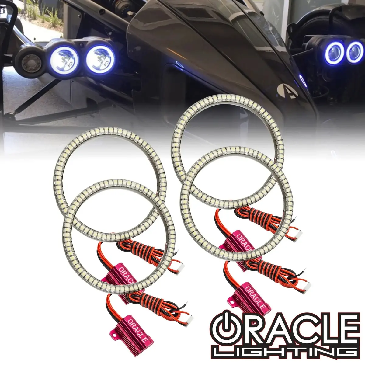 Oracle Lighting 2003-2018 Ariel Atom Led Dual Surface Mount Headlight Halo Kit 1