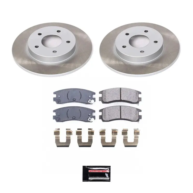 Power Stop 00-05 Pontiac Bonneville Rear Semi-Coated Rotor Kit 1