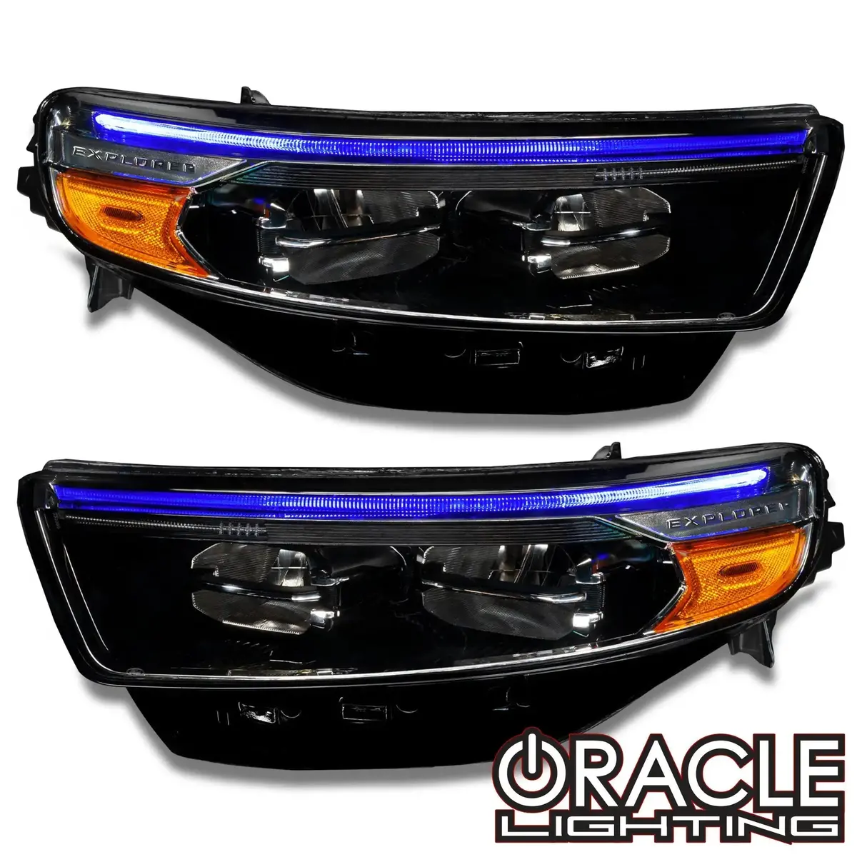 Oracle Lighting 2020-2024 Ford Explorer Colorshift Rgb Headlight Drl Upgrade Kit 1