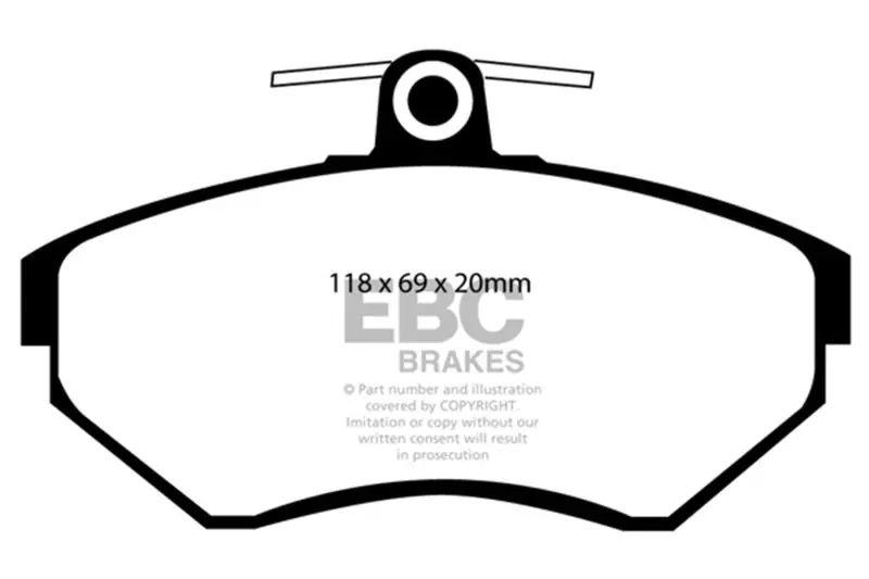 Ebc 96-98 Volkswagen Passat 1.9 Td Ultimax2 Front Brake Pads 1