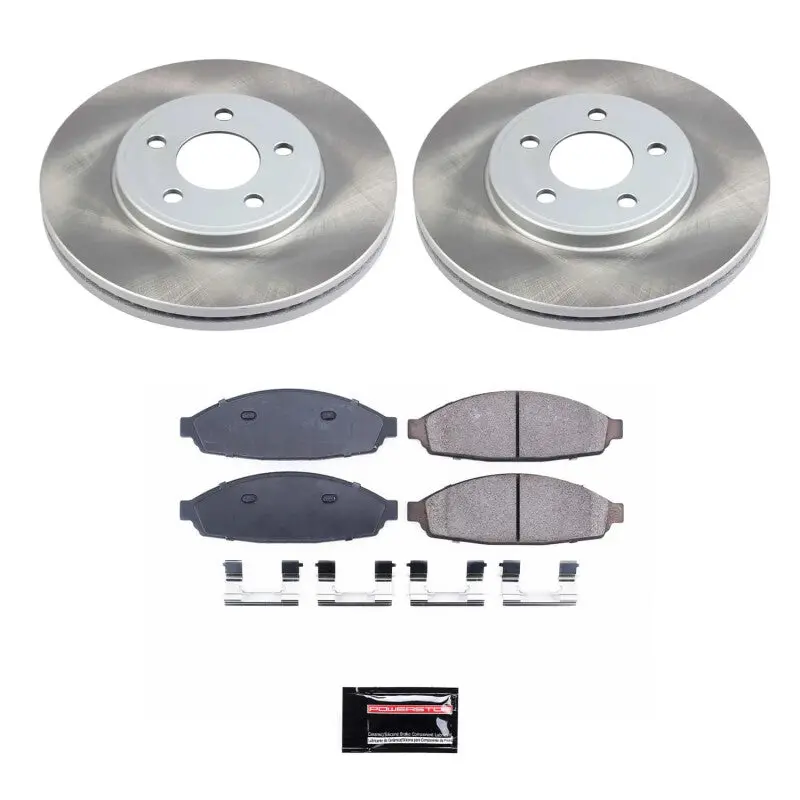 Power Stop 03-04 Mercury Marauder Front Semi-Coated Rotor Kit 1