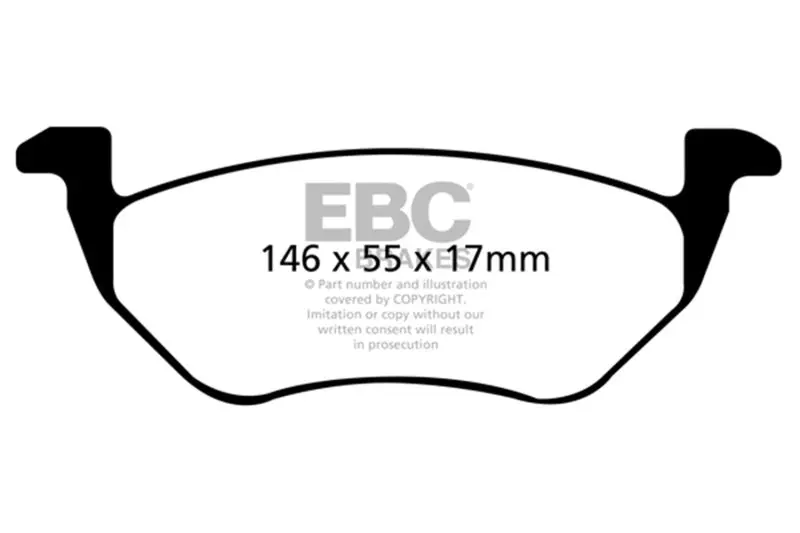 Ebc 05-09 Ford Escape 2.3 Hybrid Ultimax2 Rear Brake Pads 1