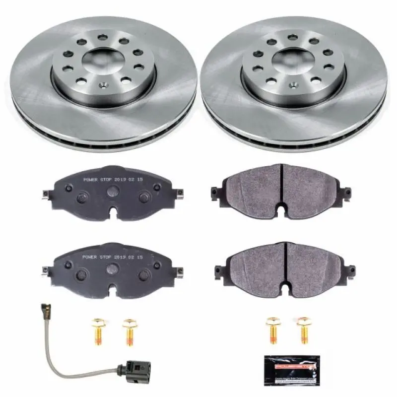 Power Stop 15-18 Audi A3 Front Track Day Spec Brake Kit 1