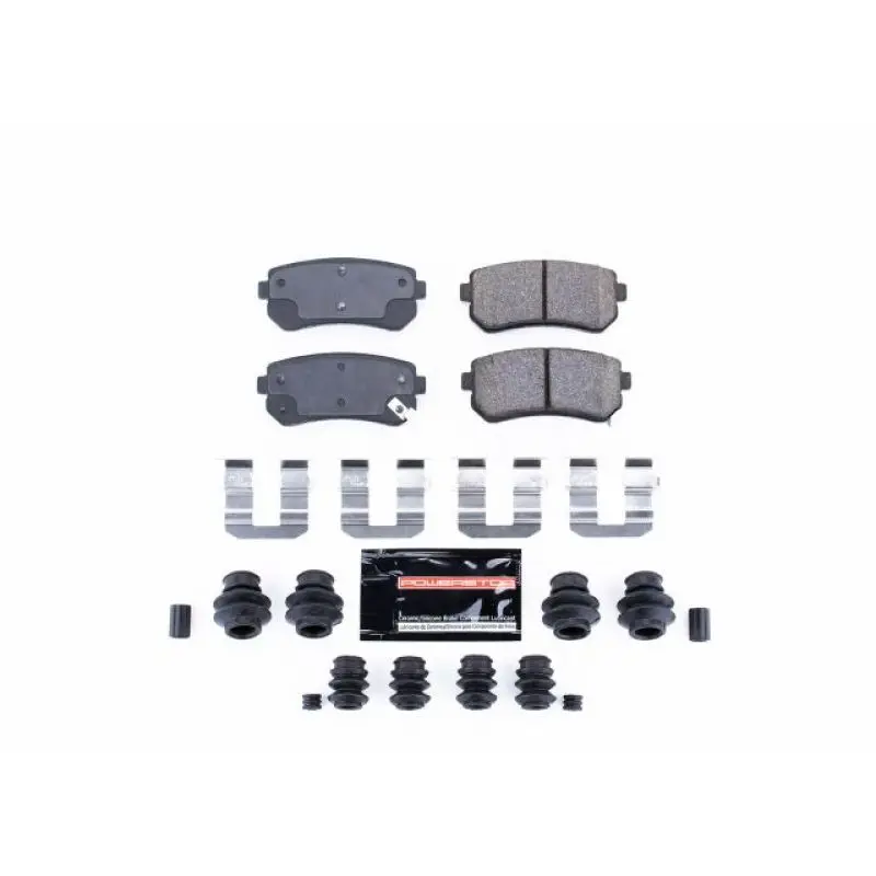 Power Stop 06-08 Hyundai Accent Rear Z23 Evolution Sport Brake Pads W/Hardware 1