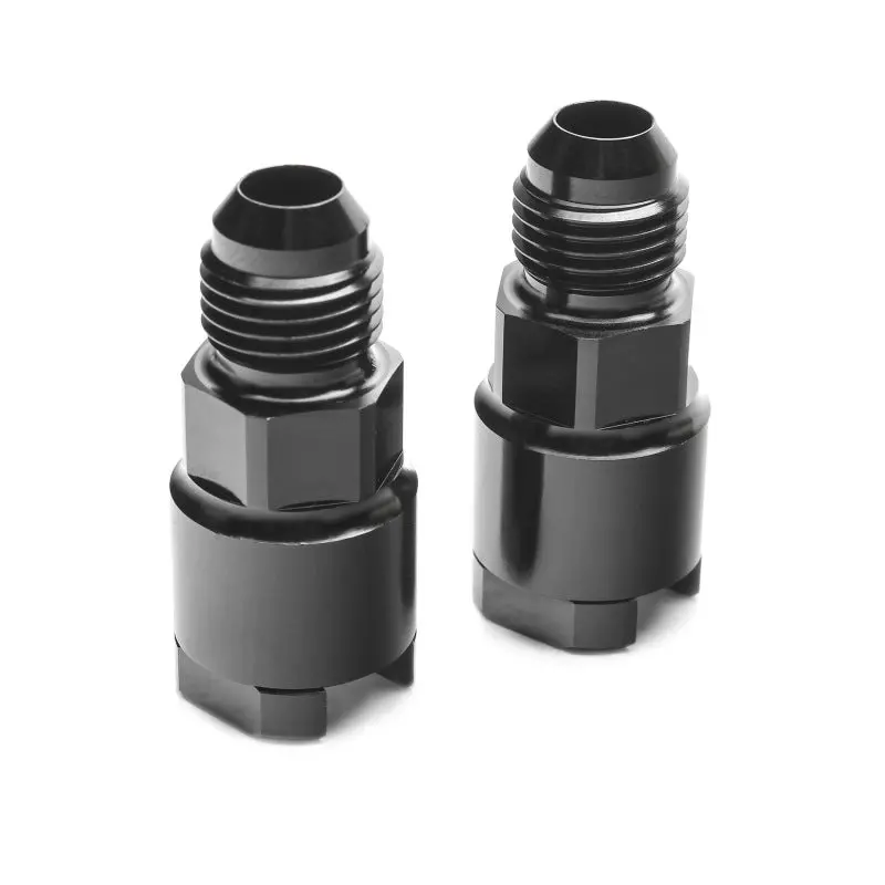 Cobb 04-16 Subaru Sti / Wrx 06-17 -6 An Adapter Fittings Black - Set Of 2 1