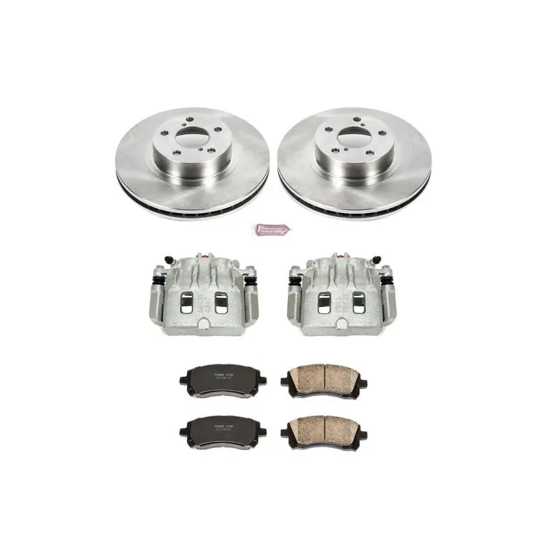 Power Stop 98-02 Subaru Forester Front Autospecialty Brake Kit W/Calipers 1