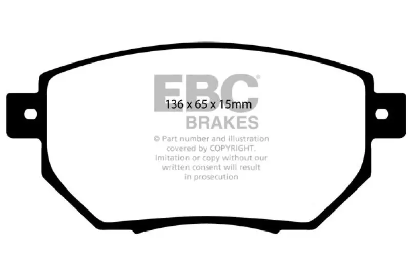 Ebc 03-05 Infiniti Fx35 3.5 Ultimax2 Front Brake Pads 1
