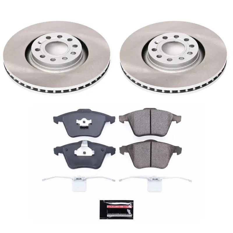 Power Stop 01-05 Audi Allroad Quattro Front Semi-Coated Rotor Kit 1