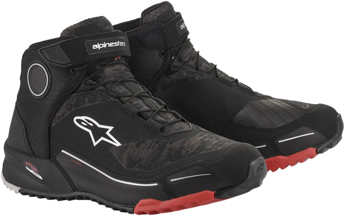 Alpinestars Cr-X Drystar Motorcycle Riding Shoes – Black/Camo/Red, Us Size 8 (26118209938) 1