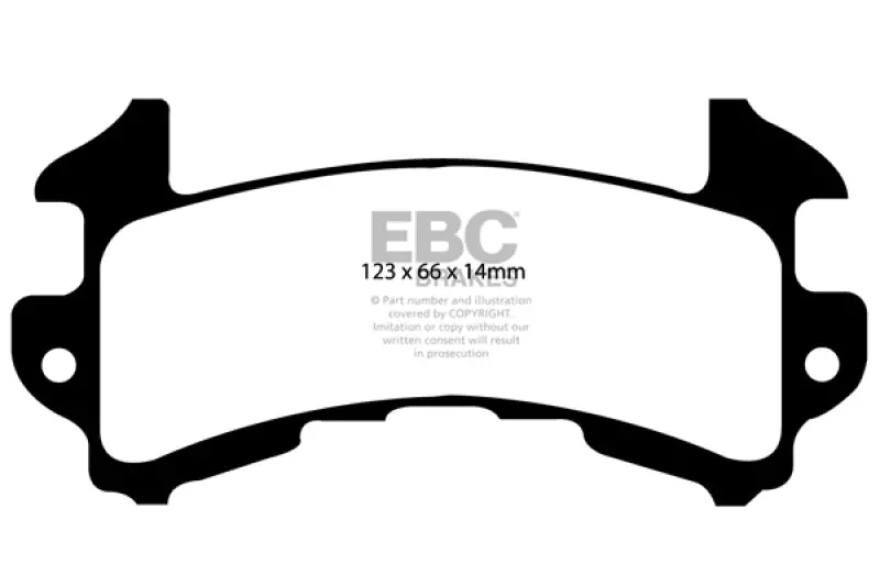 Ebc 79-85 Buick Riviera (Fwd) 3.8 Turbo Ultimax2 Rear Brake Pads 1