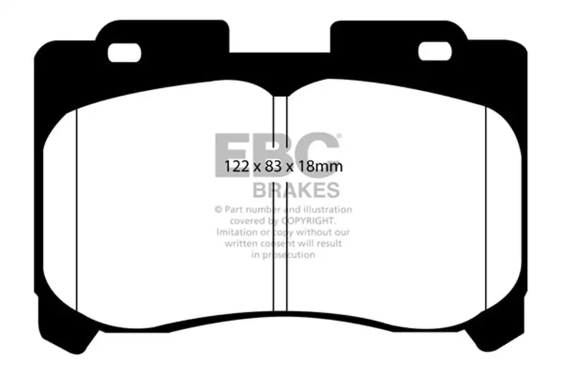 Ebc 93-98 Toyota Supra 3.0 Twin Turbo Ultimax2 Front Brake Pads 1