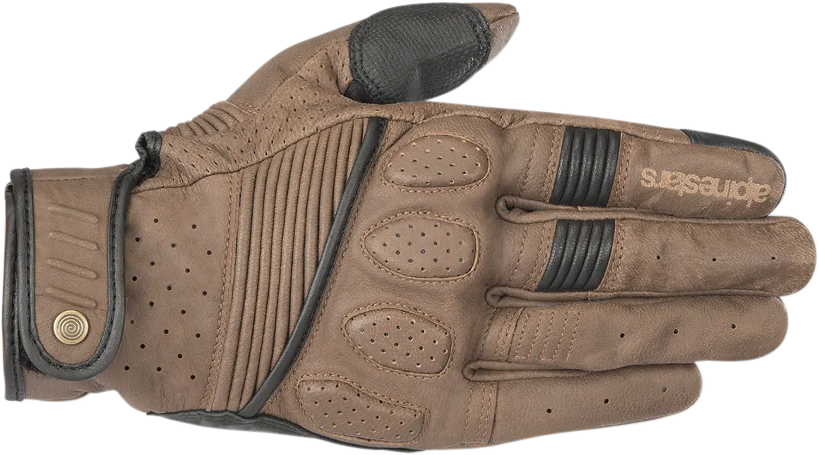 Alpinestars Crazy Eight Motorcycle Gloves – Brown/Black, Small (Model 3509018-82-S) 1