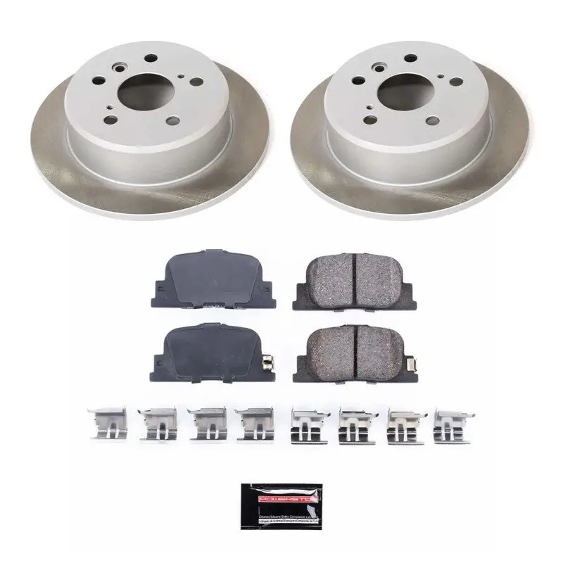 Power Stop 00-01 Toyota Camry Rear Semi-Coated Rotor Kit 1
