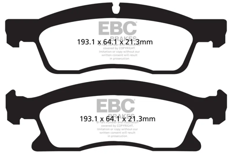 Ebc 13+ Dodge Durango 5.7 Ultimax2 Front Brake Pads 1