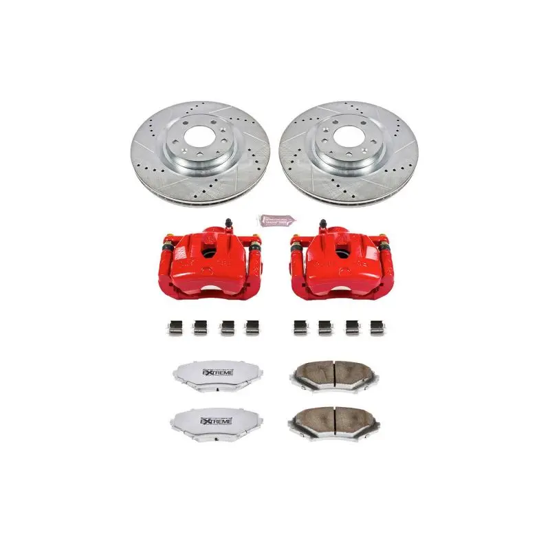 Power Stop 04-11 Mazda Rx-8 Front Z26 Street Warrior Brake Kit W/Calipers 1