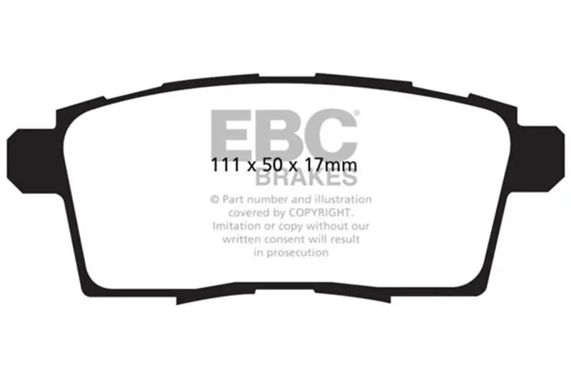 Ebc 06-08 Ford Edge 3.5 2Wd Ultimax2 Rear Brake Pads 1