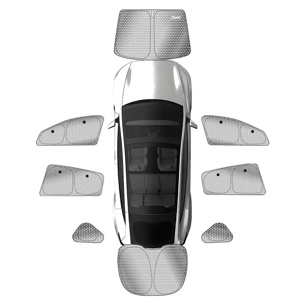 3W Car Window Shades For Model Y Juniper 2025-2026 8Pcs Privacy Protection Sunshade Car Accessories 1