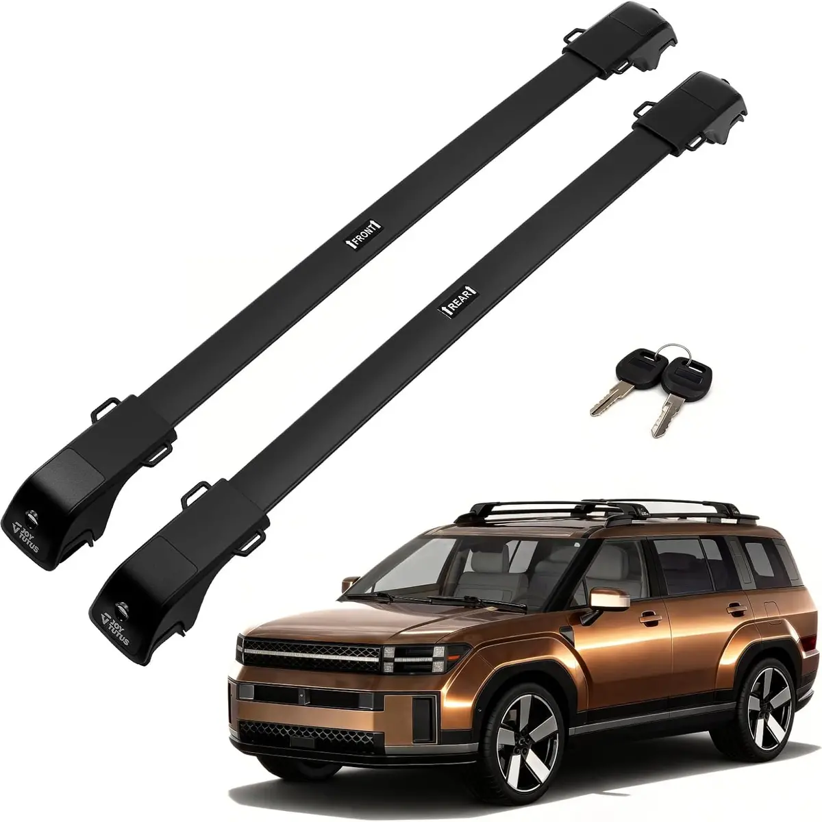 Joytutus Lockable Roof Rack Cross Bars Compatible With Hyundai Santa Fe 2024 2025 1
