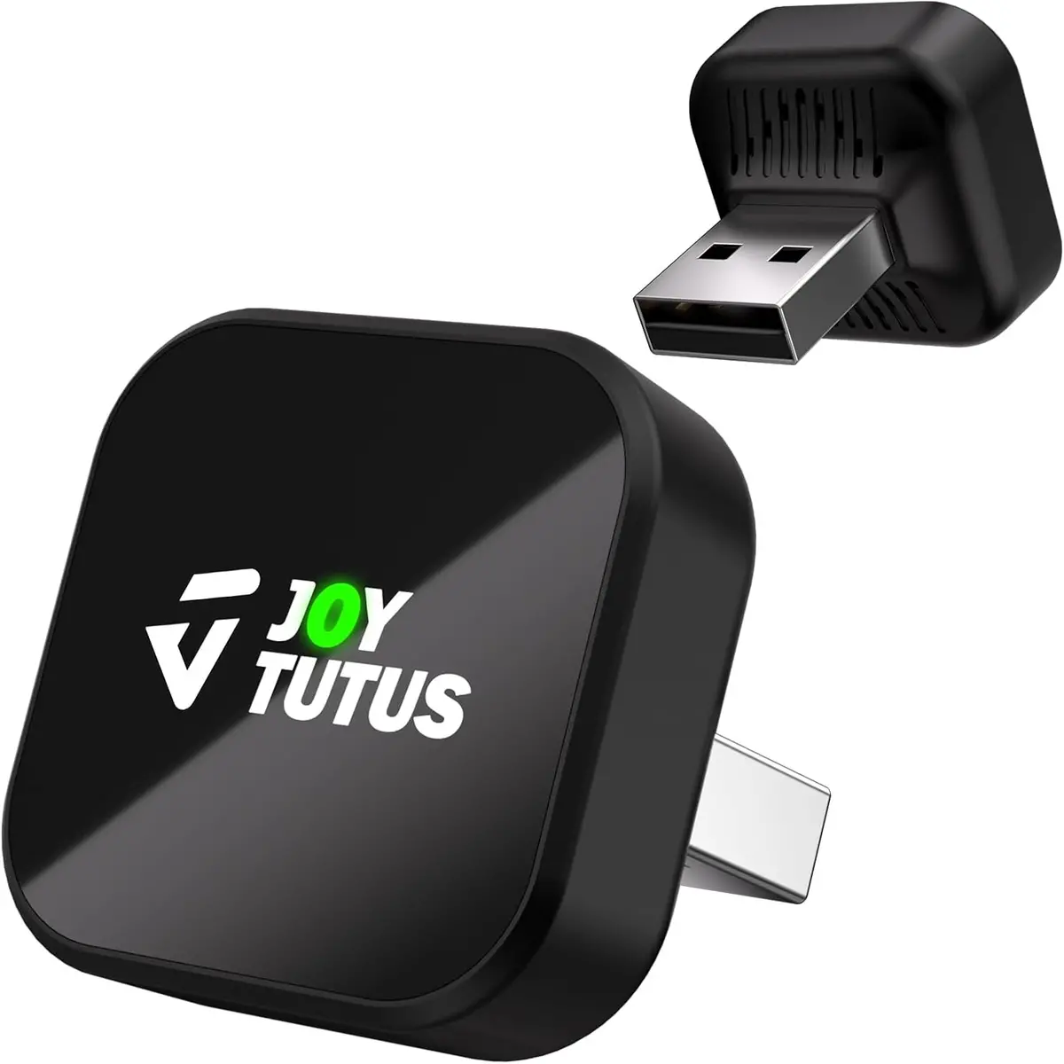 Joytutu Wireless Carplay Adapter, 3 In 1 Wired To Wireless For Iphone Carplay & Android Auto, Adapter Compatible With Usb C & Type C, Mini Cube Design For Cars With Built-In Wired 1