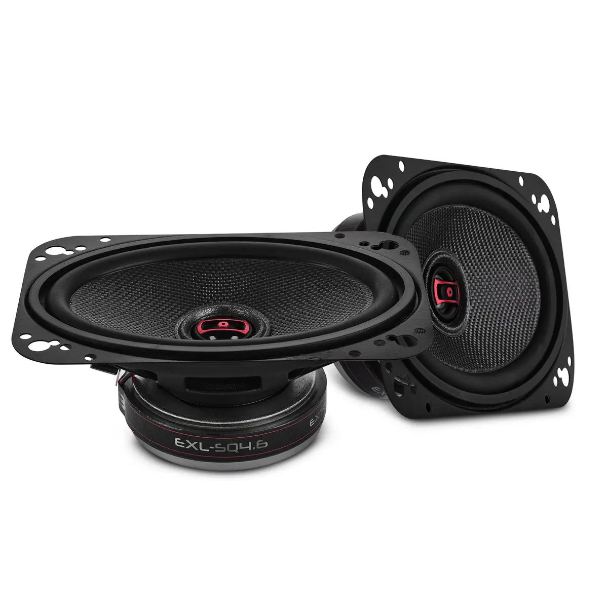 Exl 4X6” 2-Way Coaxial Speaker With Fiber Glass Cone | 60W Rms 3-Ohm 1
