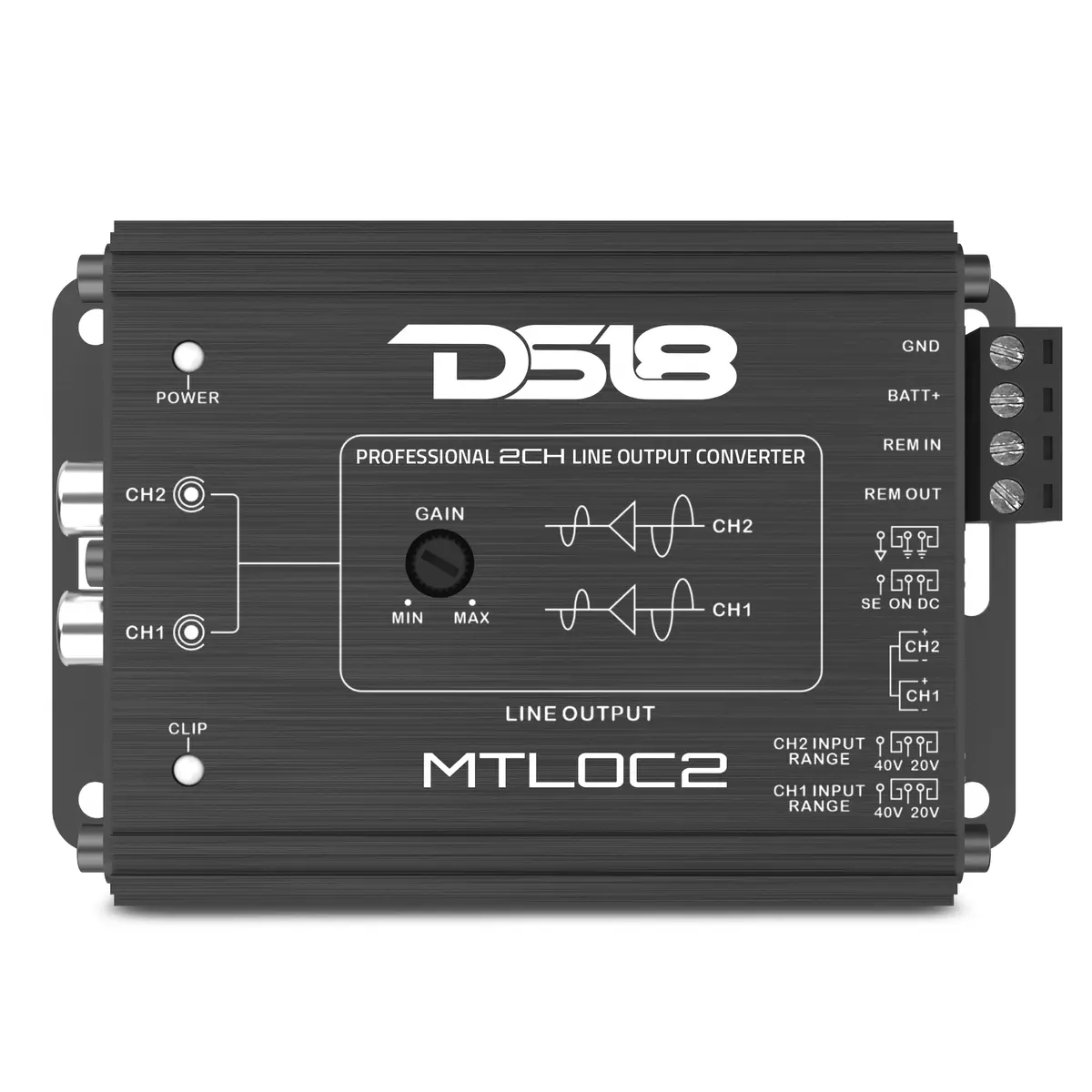 2-Channel High-To-Low Level Line Output Converter With Remote Turn-On 1
