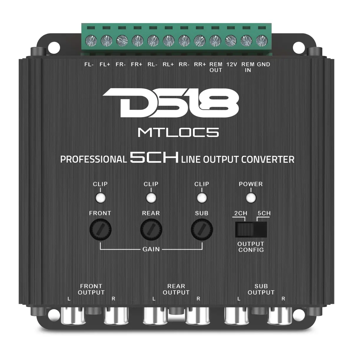 5-Channel High-To-Low Level Line Output Converter With Remote Turn-On 1