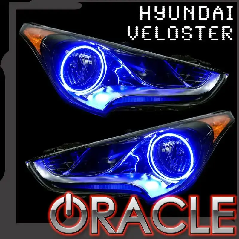 Oracle Lighting 2011-2014 Hyundai Veloster Non Projector Led Halo Kit 1