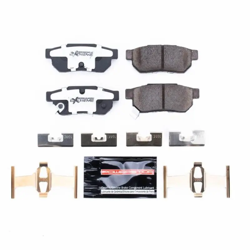 Power Stop 86-01 Acura Integra Rear Z26 Extreme Street Brake Pads W/Hardware 1