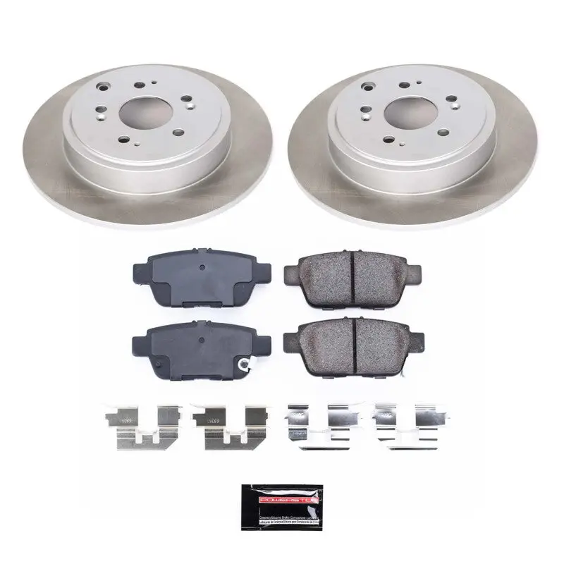 Power Stop 06-11 Honda Ridgeline Front Semi-Coated Rotor Kit 1