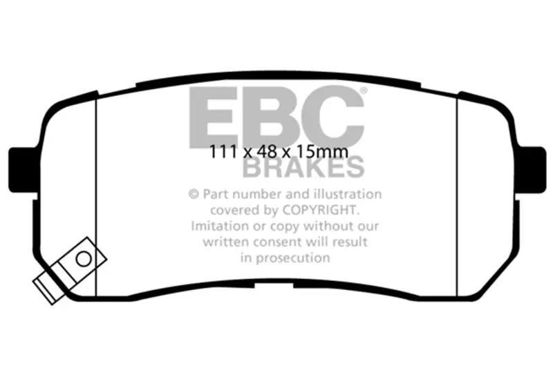 Ebc 15+ Kia Sedona 3.3 Ultimax2 Rear Brake Pads 1