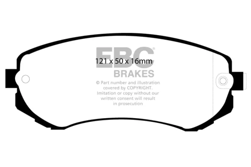 Ebc 89-96 Nissan 240Sx 2.4 (4 Lug) Ultimax2 Front Brake Pads 1