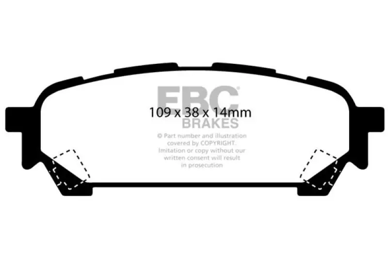 Ebc 04-06 Saab 9-2X 2.0 Turbo Ultimax2 Rear Brake Pads 1