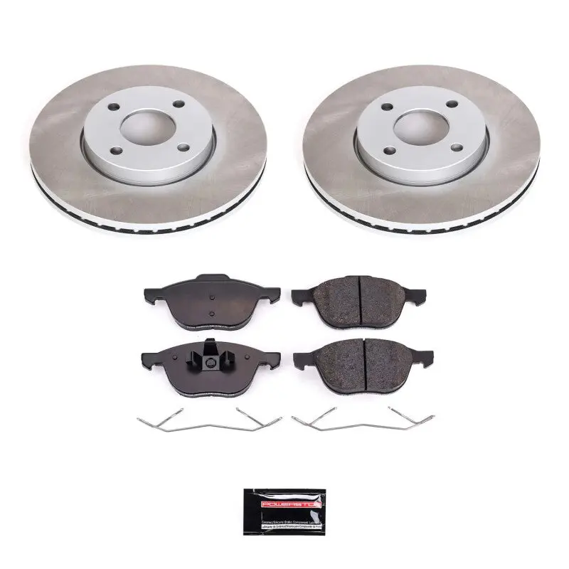 Power Stop 05-07 Ford Focus Front Semi-Coated Rotor Kit 1